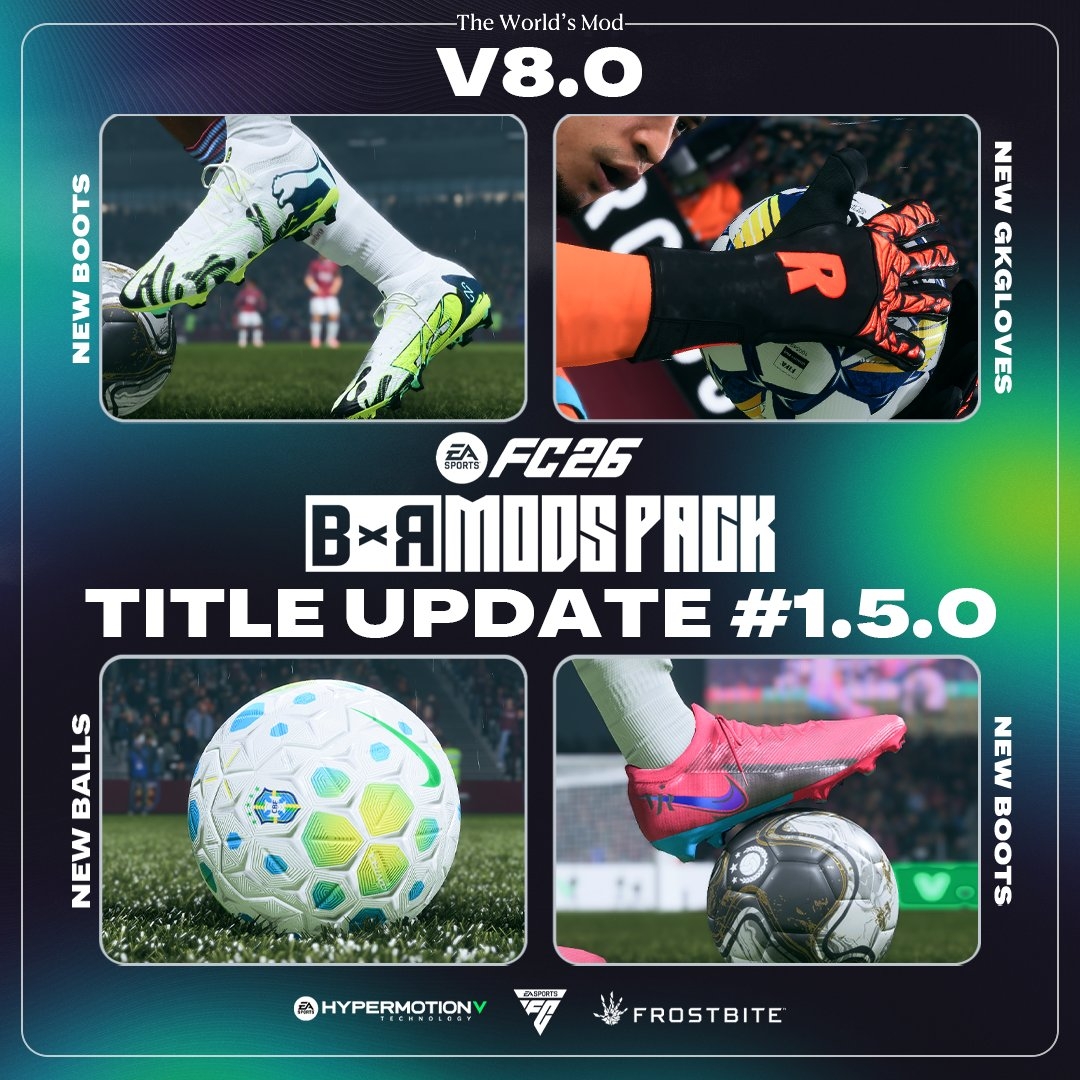 BxR Mods V8.0 - Mod giày cho Update 1.5.1