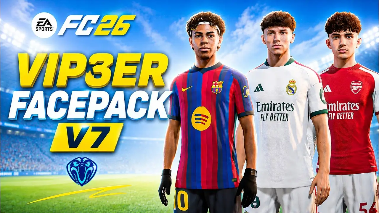 FC 26 — Collection of faces + tattoos v7 | TU 1.6.1