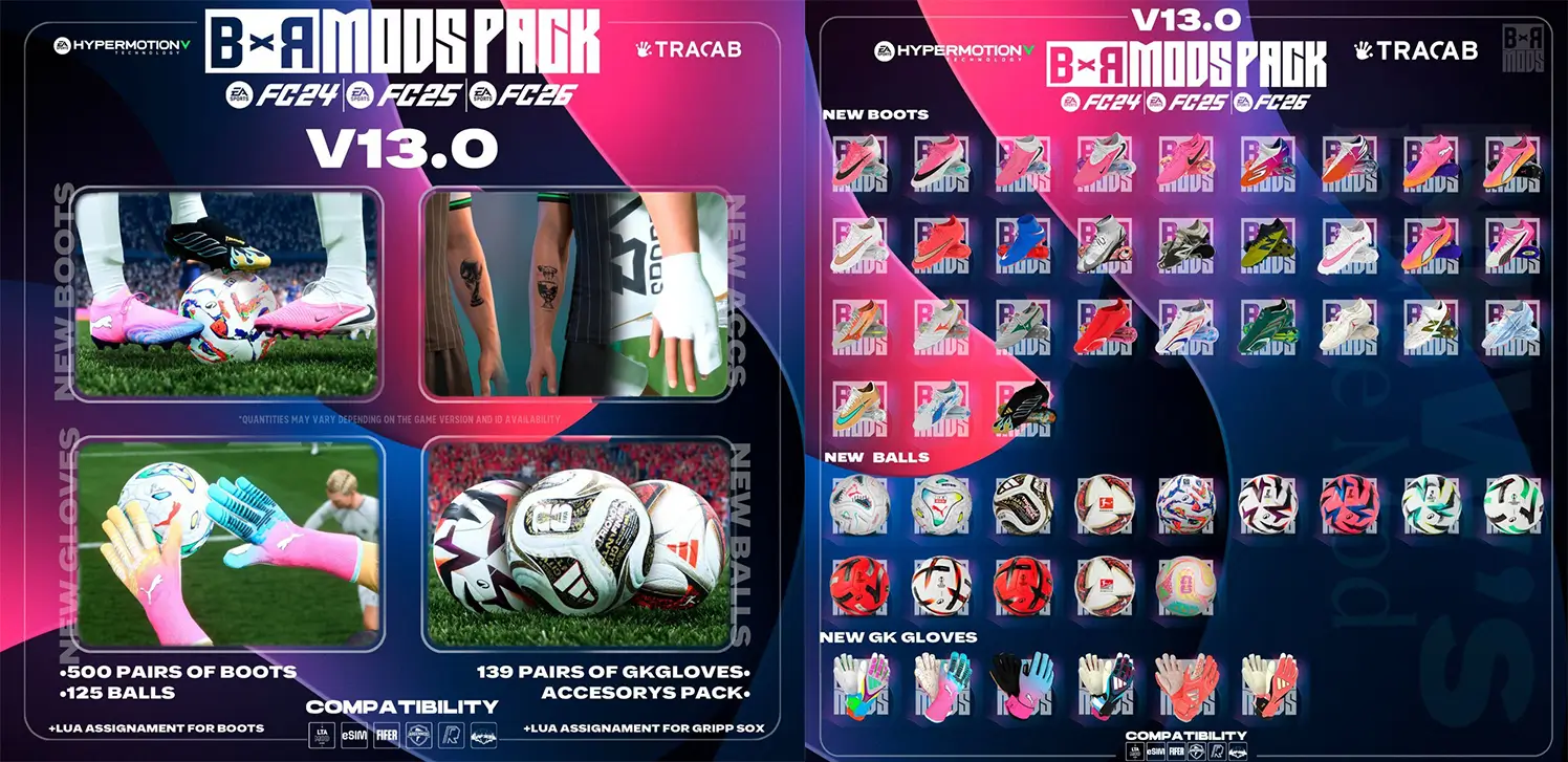 FC 26 — BxR Mods Pack v13.0 | TU 1.6.4